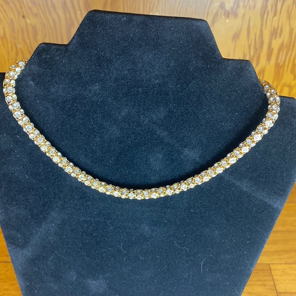 Anne Klein Rhinestone Choker Necklace - Picture 5 of 5